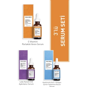 3'lü Fırsat Serum Seti - Leke Serumu, Hyalüronik Asit Serum, C Vitamini Serumu