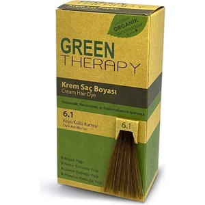 Green Therapy Krem Saç Boyası 6.1 Koyu Küllü Kumral