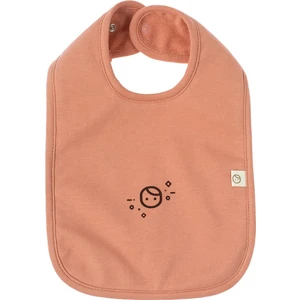 Little Gusto Organik Pamuk Sıvı Geçirmez Mama Önlüğü Pembe Planet Gusto