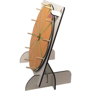 Yazılıp Silinebilir Çarkıfelek - 12 Bölmeli Eğitici Oyun Turuncu Çarkı Felek