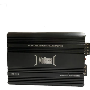 Mobass oto Anfi 3000 Watts 4 Kanal Bass Kontrol