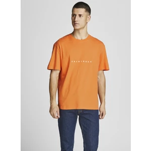 Jack & Jones 12176780_Jorcopenhagen TeeBisiklet Yaka Relaxed Baskılı Açık Sarı Erkek T-Shirt