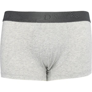 D'S Damat Normal Kalıp Düz Gri Erkek 3'lü Boxer
