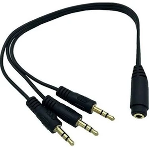 Ses Kablosu 1 Jak Dişi 3 Jak Erkek 3.5 mm