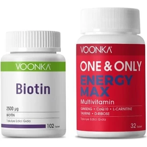 Biotin 102 Tablet+Voonka One & Only Energy Max 32 Tablet