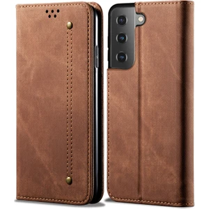 Samsung Galaxy S21 Fe 5g Için Retro Kot Deri Flip Cüzdan Standlı Kılıf Kapaklı (Yurt Dışından)