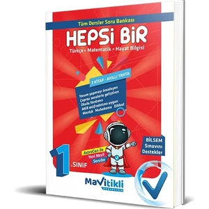 Mavitikli Yayıncılık 1. Sınıf Hepsi Bir Tüm Dersler Soru Bankası Bilsem Destekli