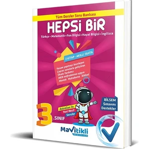 Mavitikli Yayıncılık 3. Sınıf Hepsi Bir Tüm Dersler Soru Bankası Bilsem Destekli