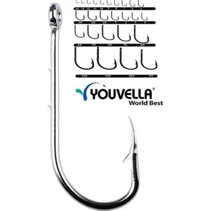 1466 Youvella Kore Iğne No: 1/0 100’LÜ, Çift Tırnaklı, Nikel