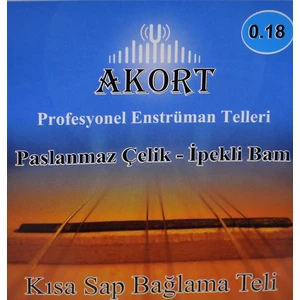 Akort 0.18 Kısa Sap Bağlama Teli - Saz Teli Paslanmaz