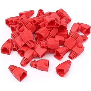 RJ45 Cat5 Cat6 Kılıf (100 Adet) - Kırmızı