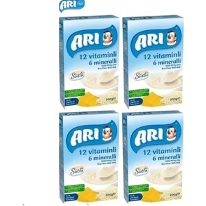Arı Mama Arı mama 12 Vitaminli 6 Mineralli Sütlü Pirinçli 4 ADET*200GR