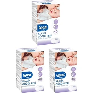 Wee Baby 132 Klasik Göğüs Pedi 40'lı x 3 Kutu