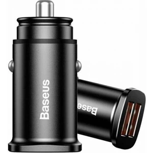 Metal Ultra Hızlı 30W Qc3.0 Çift USB Araç Şarjı Araç Çakmaklık Şarjı LED Işıklı Araç Çakmaklı