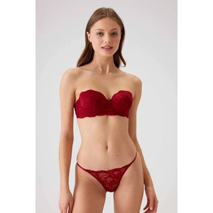 Pierre Cardin 4034 Carlına Balenli Straplez Desteksiz Sütyen Takımı