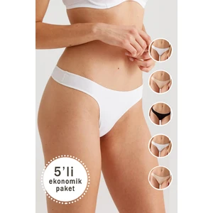 Pierre Cardin 2051 No Show Tanga 5Li Paket