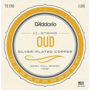 Daddario EJ95 Silverplated Wound Takım Tel Ud Teli