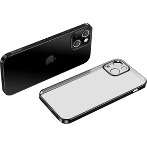 Apple iPhone 13 Için Natural Color Serisi Düşmeye Dayanıklı Galvanik Yumuşak Tpu Telefon Kılıfı - Siyah (Yurt Dışından)