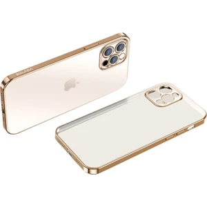 Apple iPhone 13 Pro Max Için Natural Color Serisi Düşmeye Dayanıklı Galvanik Yumuşak Tpu Telefon Kılıfı - Altın (Yurt Dışından)