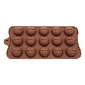 Pastry planet yuvarlak silikon çikolata kalıbı 15 li