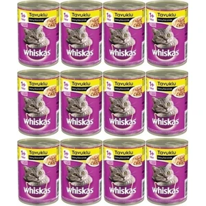 12 Adet Sos Içinde Tavuklu Yetişkin Kedi Konservesi 400GR
