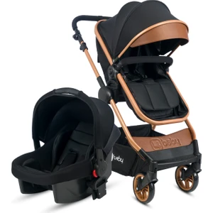 4 Baby Cool Gold Travel Sistem Bebek Arabası-Siyah
