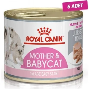 6 Adet - Royal Canin Mother & Babycat Konserve Yavru Kedi Maması 195 gr