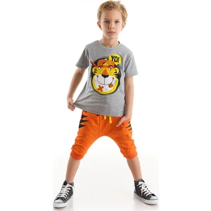 Yo Kaplan Erkek Çocuk T-shirt Kapri Şort Takım