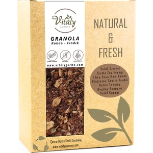 Vitaly Gurme  Katkısız Granola Ham Kakao - Fındık 320 gr
