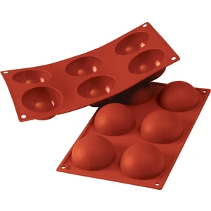 Siliko World  Küre 6'lı Silikon Kek Pasta Buz Kalıbı