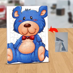 Mavi Sevimli Ayıcık 99 Parça Puzzle Yapboz TABLO-1308-24165