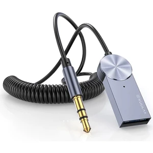 USB Bluetooth 5.0 3.5 Aux Receiver Aux Wireless Araç Kiti- Siyah
