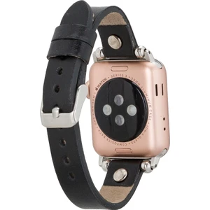 Apple Watch Uyumlu Deri Kordon Visby 38-40-41MM Ferro Rst1 Siyah