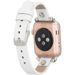 Apple Watch Uyumlu Deri Kordon Visby 38-40-41MM Ferro F3 Beyaz