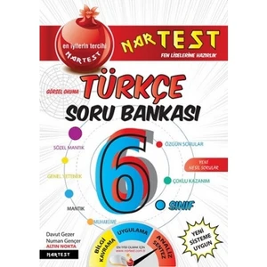 Nartest Yayınevi 6. Sınıf Türkçe Soru Bankası