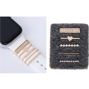 Easy Idea Apple Watch Uyumlu Love Yazılı Kordon Aksesuar/charm Gold Renkli