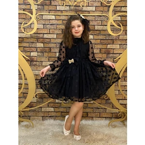 Siyah Puanlı Elbise