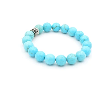 Hakiki Doğal Turkuaz Taşı Bileklik 1.kalite Doğal Taş 008 Iri Boy