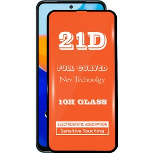 Kzy Xiaomi Redmi Note 11 Tam Kaplayan 21D Temperli Ekran Koruyucu Cam