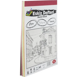 Elif İş Eğitimi Renkli Eskiz Defteri A5 160GR. 40 Yaprak