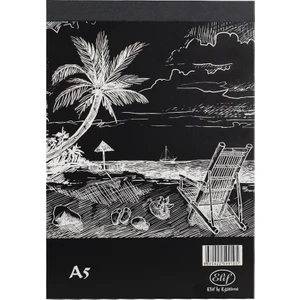 Elif İş Eğitimi Siyah Çizim Defteri - A5 - 140GR. 30 Yaprak
