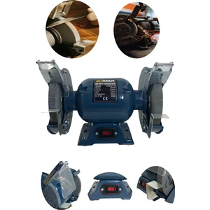 Germany Type 175 mm 550 Watt Tezgah Üstü Taşlama Bakır  Sargı Bıçak Balta Bileme Çark Taşı Taş Motoru