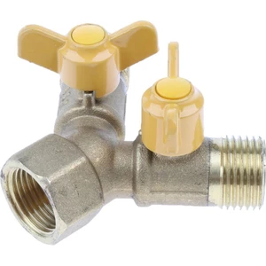 2 Yollu Gaz Boru Hattı Ayırıcı Kontrol Vanası Y Konnektör Adaptörü Erkek Iplik (Yurt Dışından)