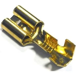 6.3 mm Tırnaklı Dişi Fiş - Terminal - Kablo Ucu (100 Adet)