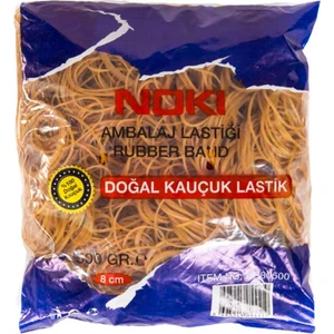 500 gr Ambalaj Lastiği 8 cm Doğal Kauçuk Sarı Renkli Kullanım İçin