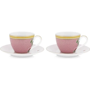 Pip Studio La Majorelle Ikili Pembe Kahve Fincanı Seti 120 ml
