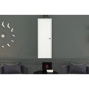 Rafli Dolapli Duvar Rafi Beyaz 35 cm DVR-1078-Ç