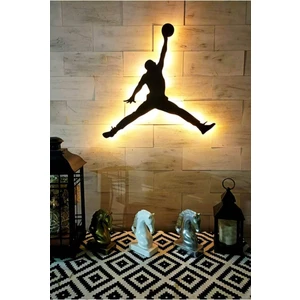 AS Desing Asdesin Micheal Jordan Figürlü Ledli Tablo Dekor Tablo
