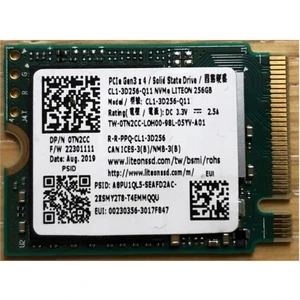 Liteon CL1-3D256-Q11 256GB Pcıe M.2 SSD