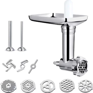 Shuai Yan Kitchenaid Için Metal Gıda Öğütücü Eklentisi Stand Mikserler Sosis Doldurucu Kıyma Makinesi Mutfak Robotu Eklentisi
